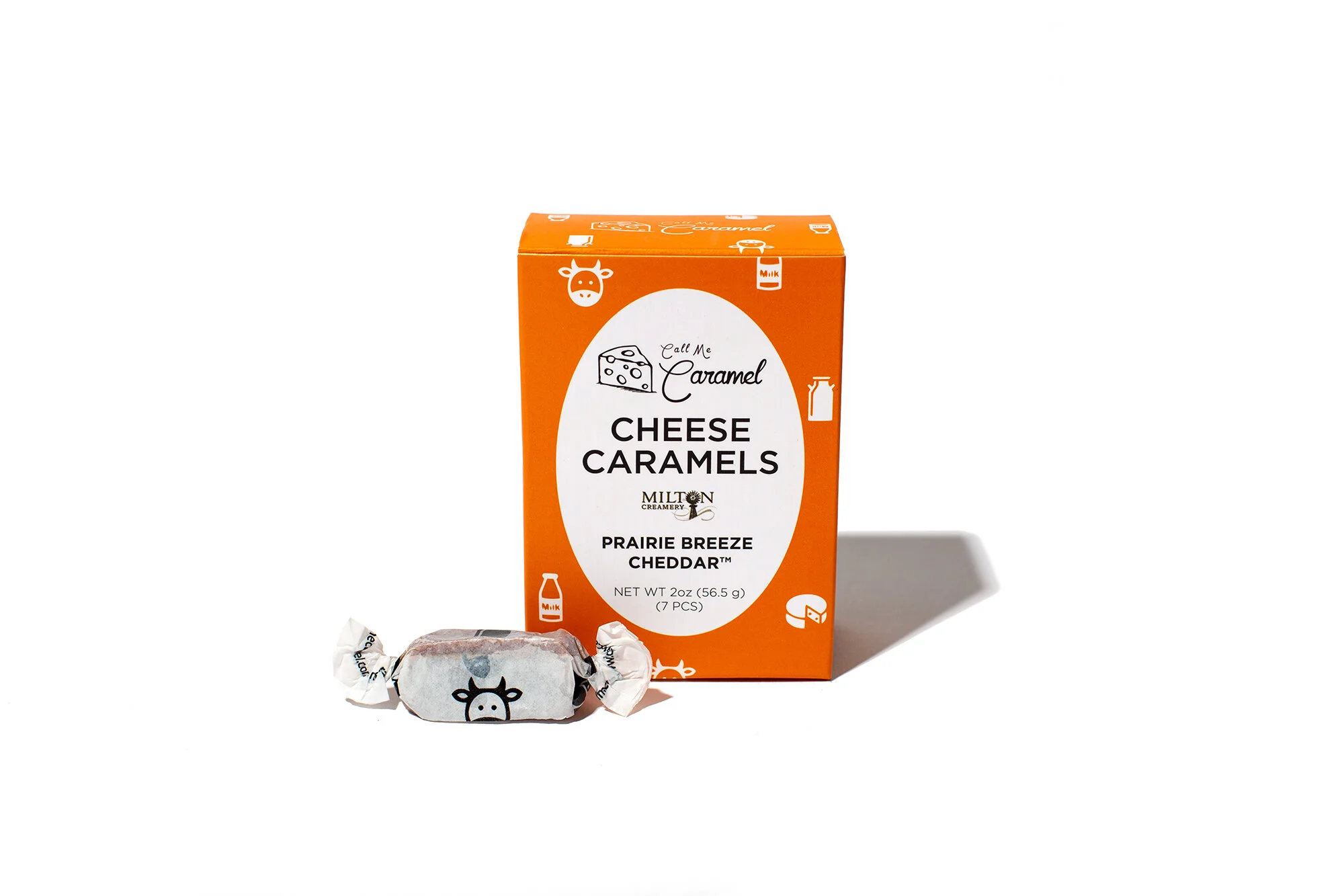 CHEESE CARAMELS WITH PRAIRIE BREEZE CHEDDAR - 2 OZ BOX — Call Me